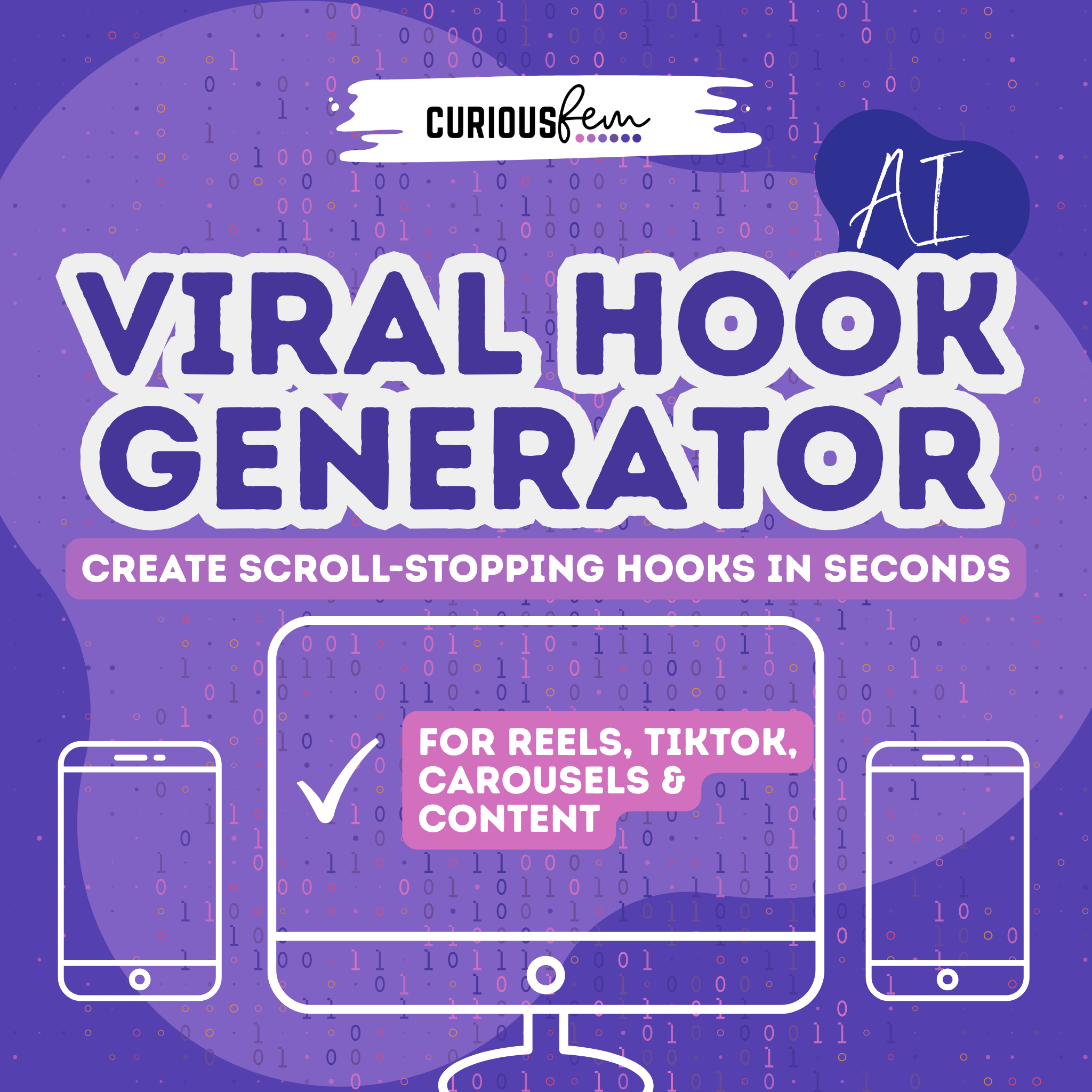 CuriousFem Viral Hook Generator AI