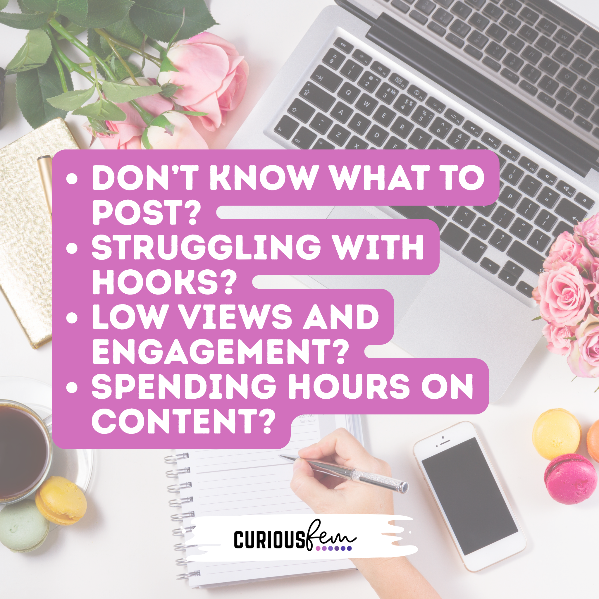 CuriousFem Viral Hook Generator AI