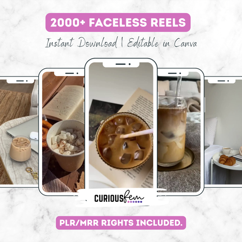 2000+ Faceless Reels Bundle | CuriousFem