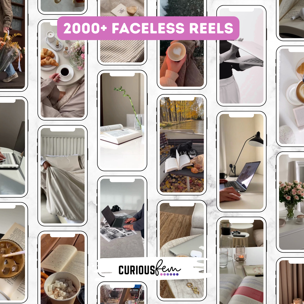2000+ Faceless Reels Bundle | CuriousFem